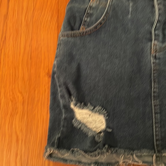 Free People Frayed Skirt - Picture 3 of 14